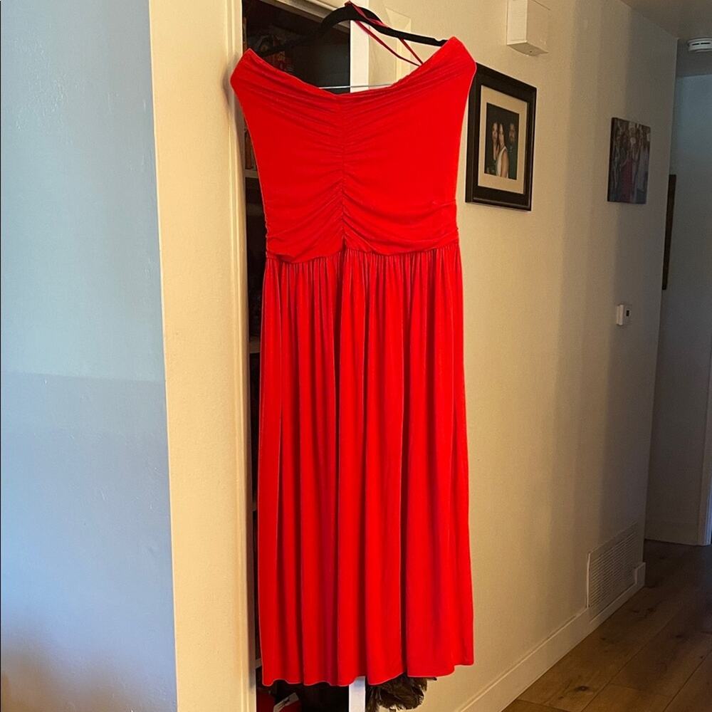 RTR Rosetta Getty Collective strapless cocktail dress